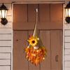 Maple Leaves Artificial Leaves Gnome Flower Hat Pendant for Thanksgiving Farmhouse Window Party Decoration