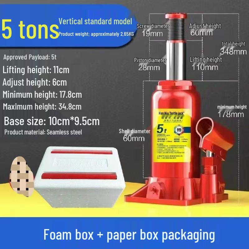 2-50 Ton Schwerlast-Hydraulikheber: Handbetrieben für LKW, PKW, Limousinen und Offroad-Reifenwechsel