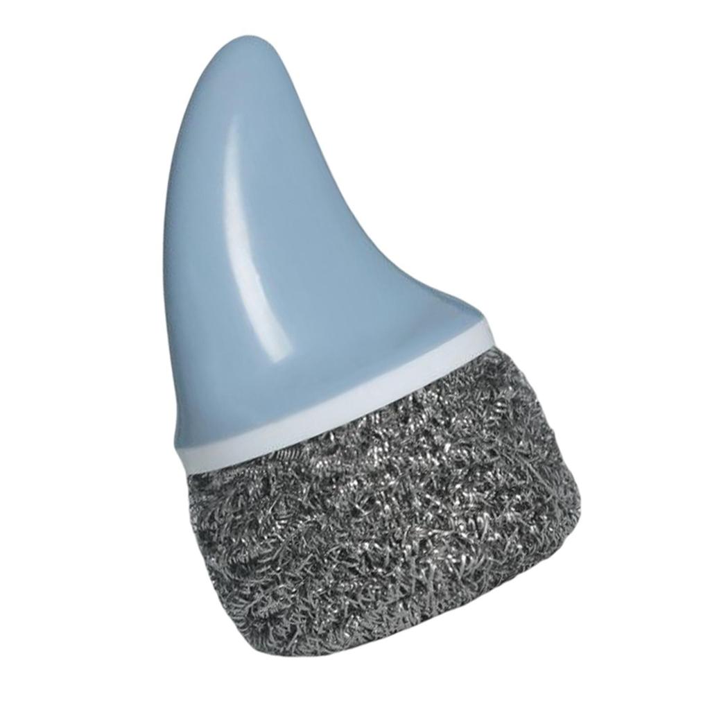 Cleaning Ball Brush Pot with Handle for Washing , Blue, 12cmx6cm