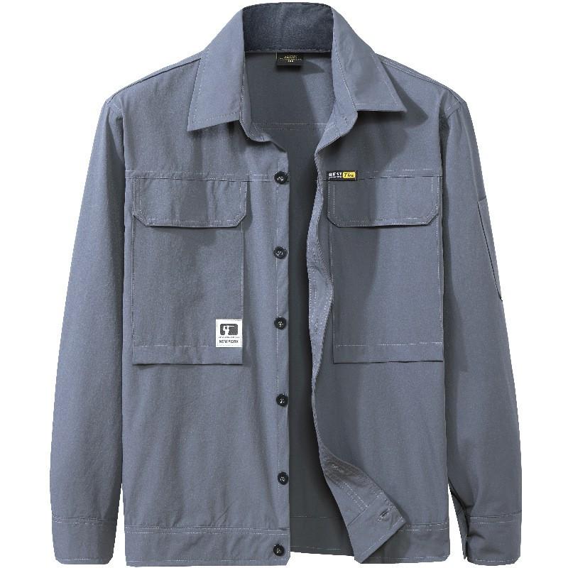 Mens Quick Dry Stretch Workwear Outdoor Hiking Shirts Pants Lightweight Breathable Durable