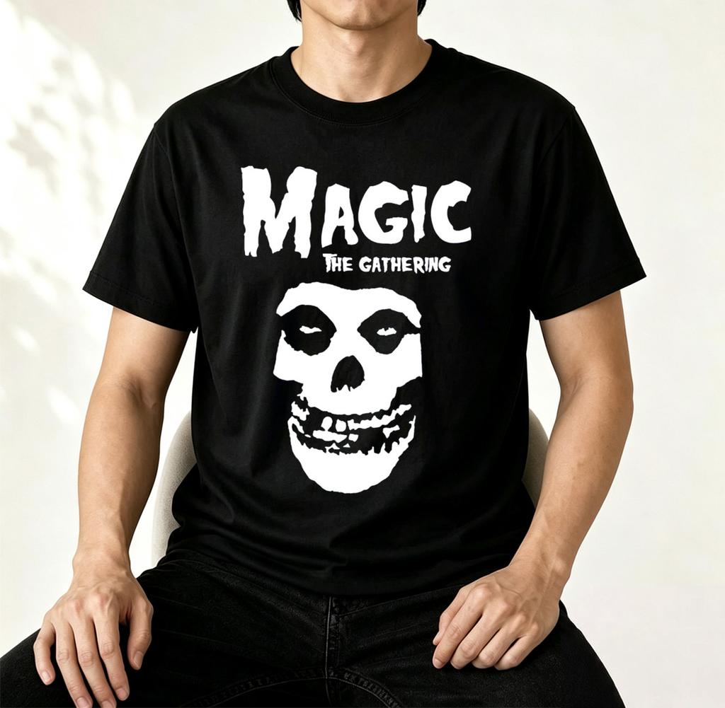 All Series Misfits Rock Band Graphic T Shirts Unisex Horror Punk Vintage Skull Print Tee Full Collection Music Fan Casual Tee