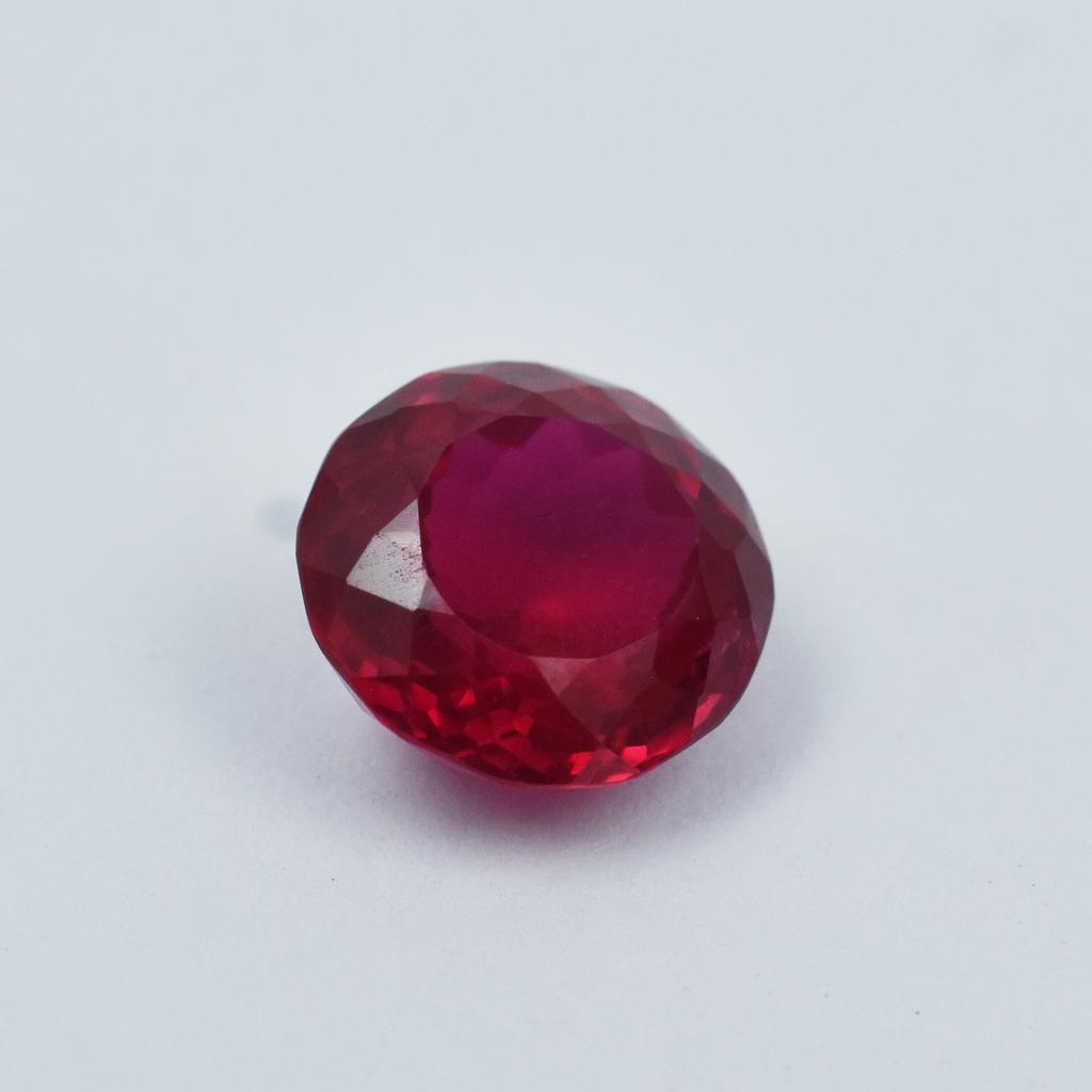 Natural Red Ruby 6.15 Carat Round Cut CERTIFIED Loose Gemstone AR-3359-SA