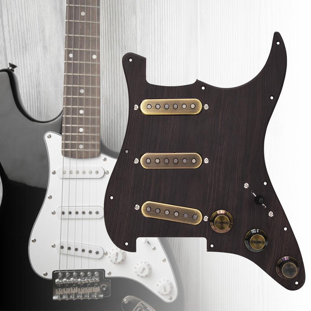 Loaded Prewired SSS Humbucker Pickguard Pickups Set with Back Plate for Electric Guitar Parts
