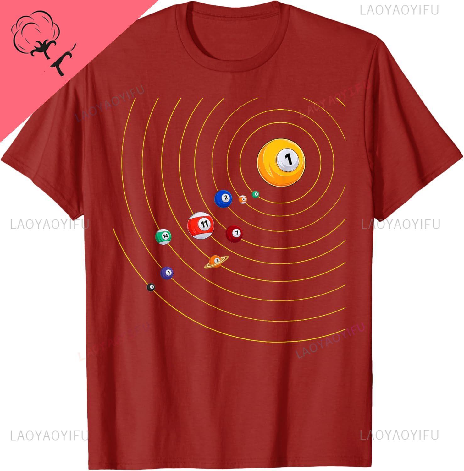 My Universe Pool Billiard TShirt Customizable Print on DeUnisexd Cotton Unisex Summer Streetwear Tops Camiseta Hombre S