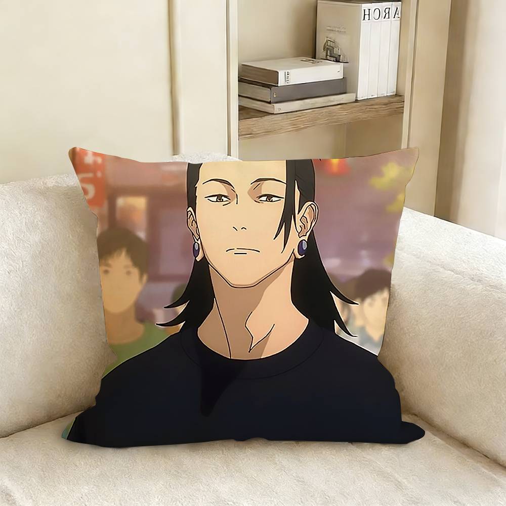 Anime GGeto SSuguru Pillow Case Living Room Sofa Cushion Cover Suitable For Home Bedroom Room Decoration