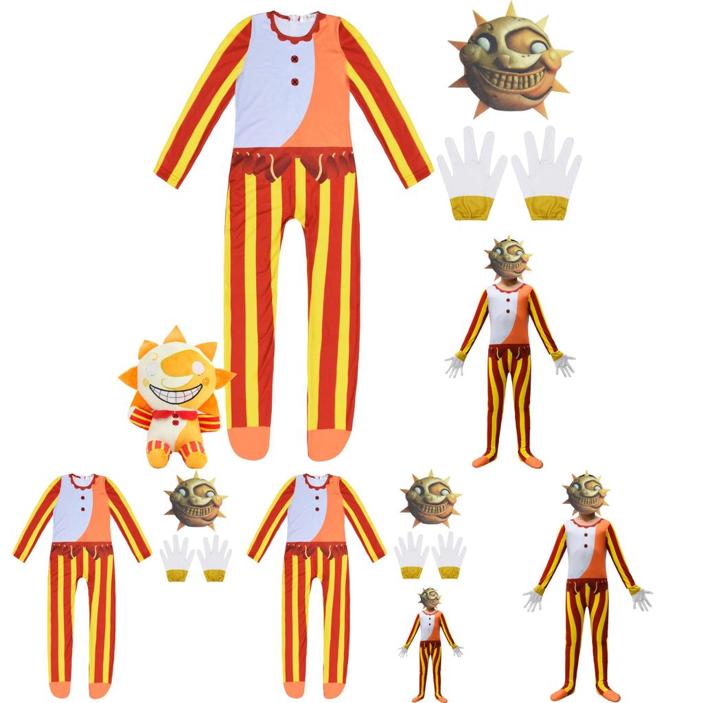 Sundrop Fnaf Cosplay Jumpsuit For Boys And Girls