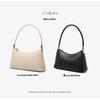 Leather Women's Shoulder Armpit Bag, High-end Sense Niche Versatile Crocodile Pattern First Layer Cowhide Women's Bag
