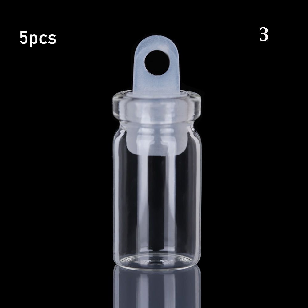 5/10pcs Small Drift Bottle Glass Jars Decoration DIY Containers Mini  Message Vials Ornament Cork Stopper Rainbow Wishing Bottle