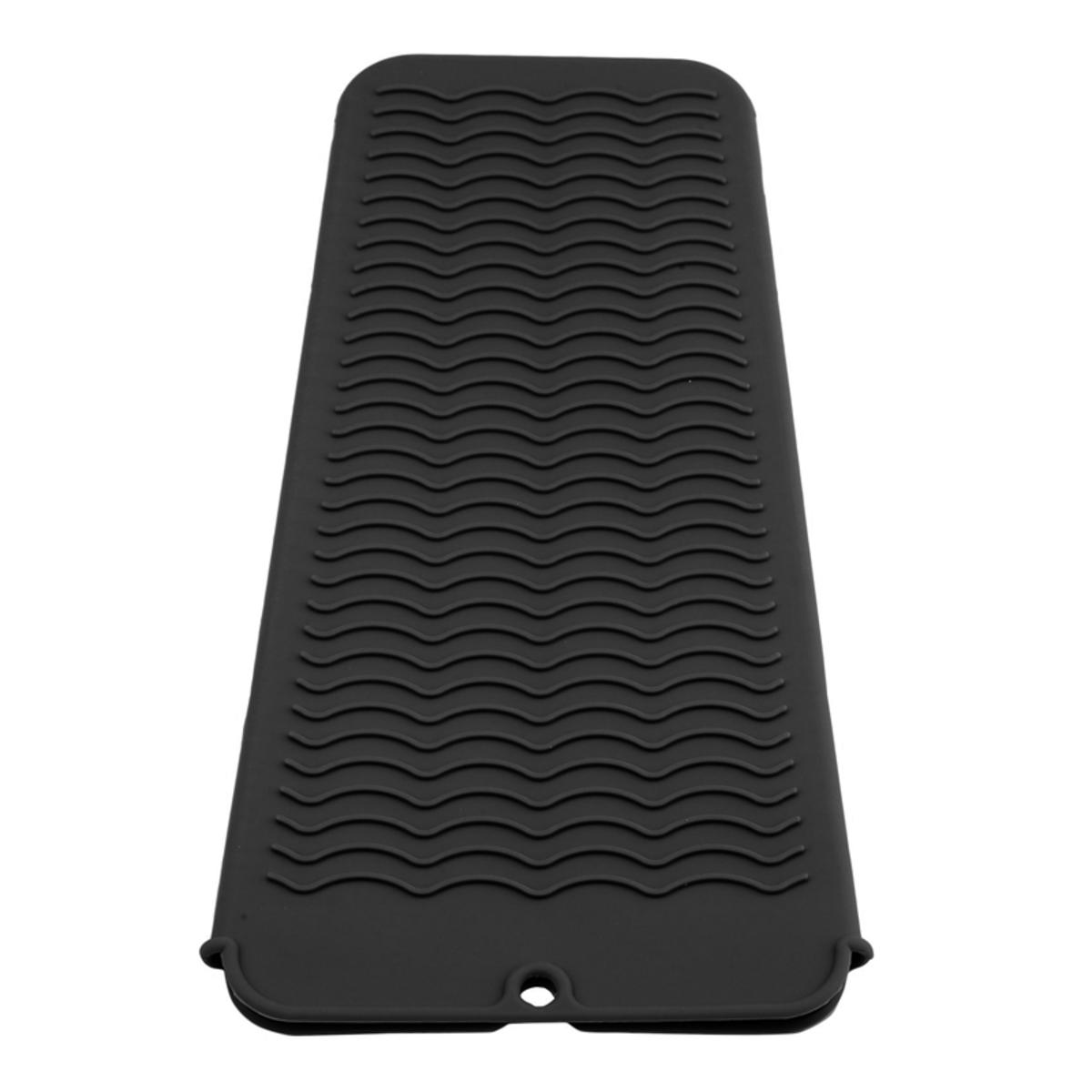 

1 шт. Многофункциональный силиконовый термостойкий коврик Изоляционный коврик для выпрямителя волос Термостойкая плойка Плойка Утюжки для волос one size чёрный