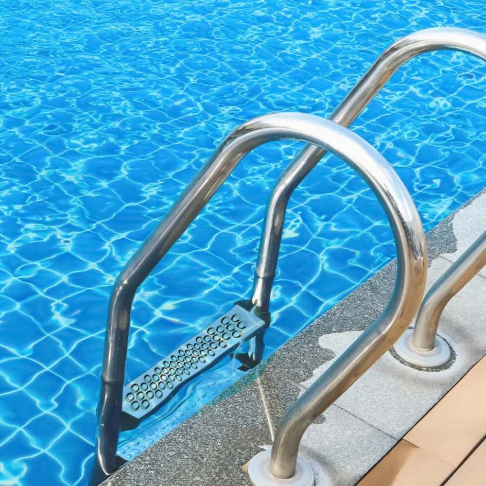 Inground Pool Ladder Replacement Steps Stainless Steel Heavy Duty Replacement Pool Ladders Non-Slip Rung Parts For Outdoor Use