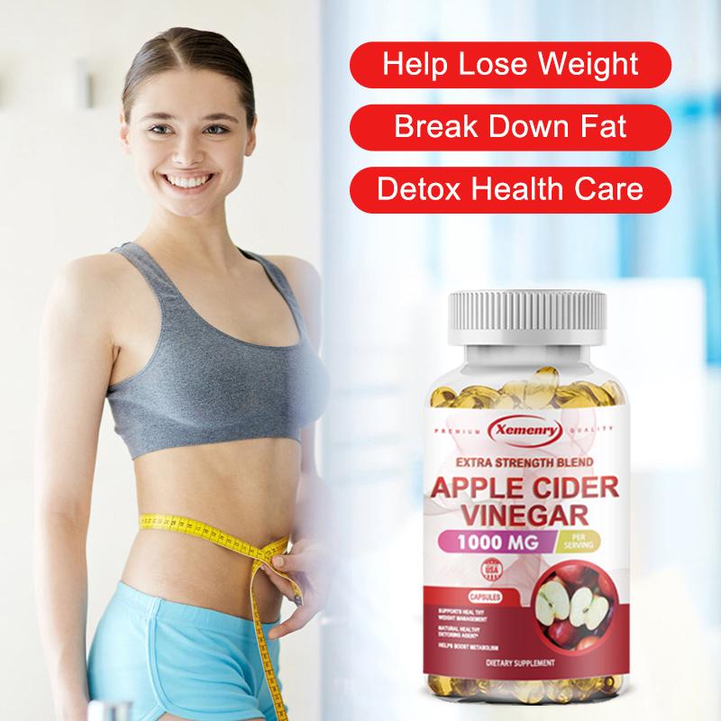 120 Capsules Apple Cider Vinegar Capsules With The Mother 450mg Fast Weight Loss