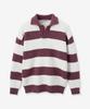 BLOND9 Honeybee Rugby Polo Wool Knit_Plum