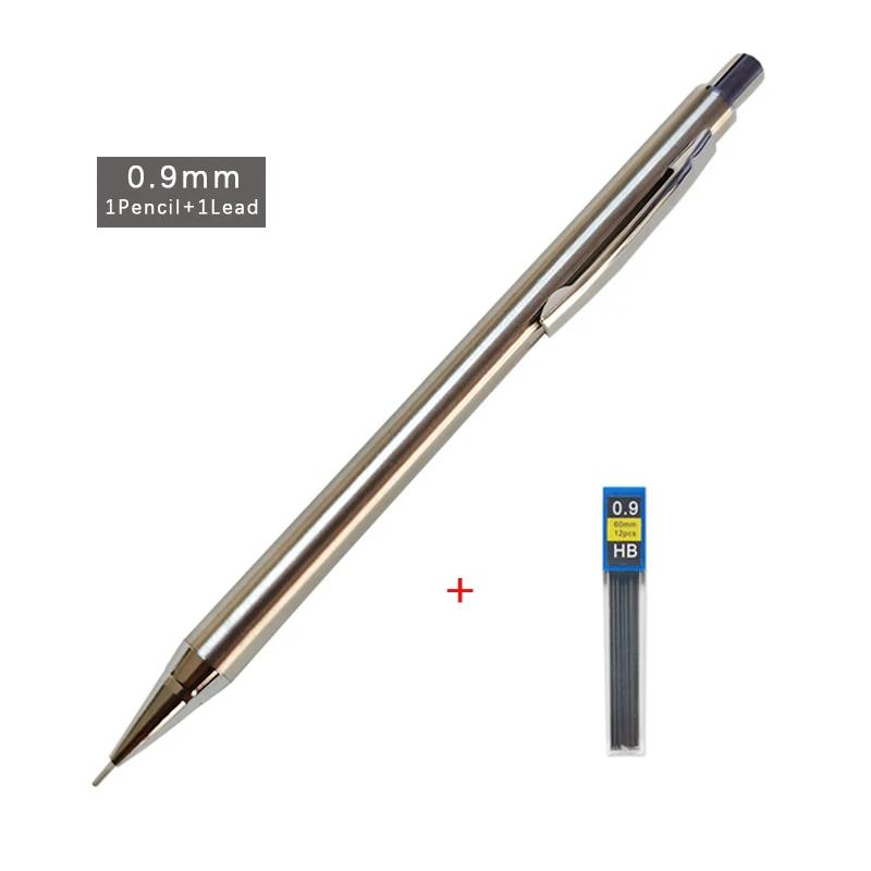 Vollmetall-Druckbleistift 0,3 mm/0,5 mm/0,7 mm/0,9 mm Hohe Qualität HB Automatik-Bleistifte Schreib-Schul-Bleistifte Bürobedarf