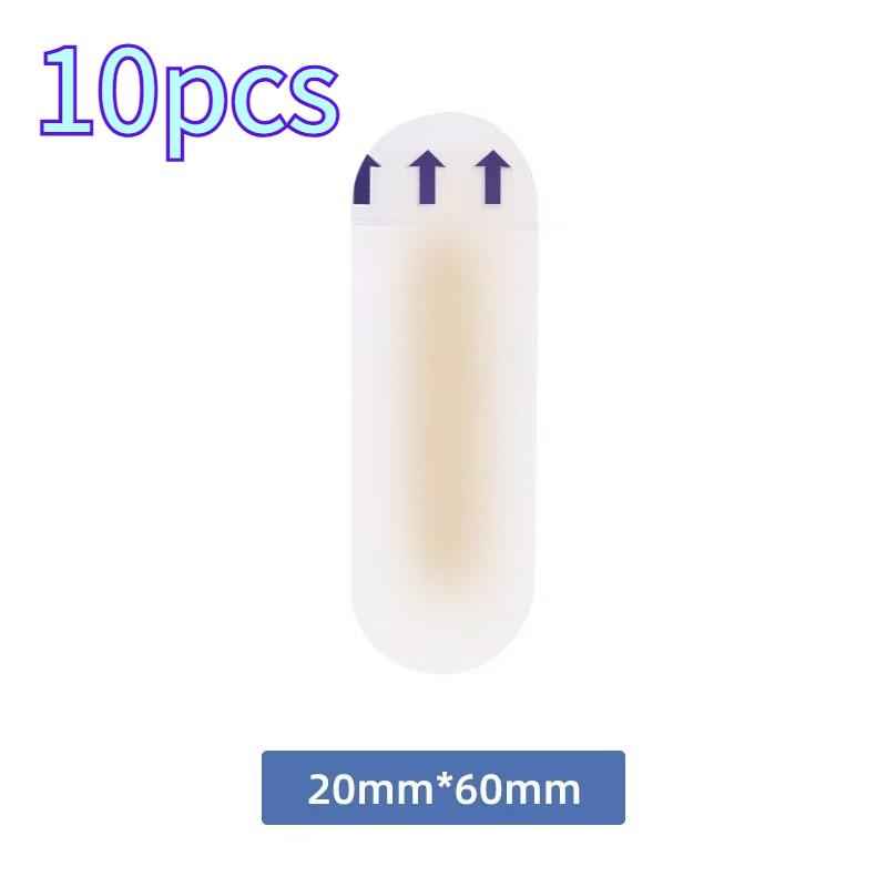 10pcs  difform Transparent Gel Anti-Blister Pads, Heel & Forefoot Cushions, Blister Prevention Tape, Foot Care Pain Relief
