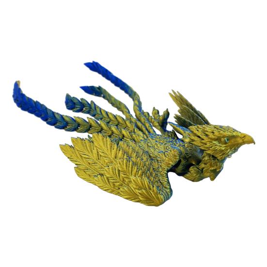 3D Printed Phoenix Toy Bird Figurine Cool Articulated Flexible Fidget Animal Statue Stress