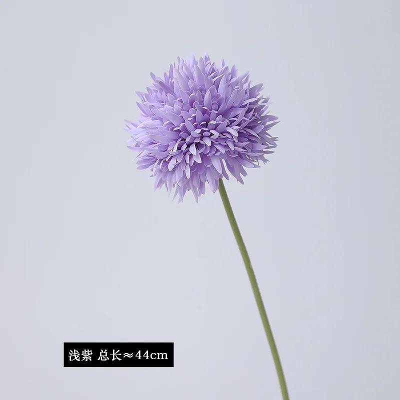 20Pc/lot Artificial Silk Flower Onion Ball Wedding Backdrop Decor Flower Arrangement Fake Dandelion Home Decoration Party Floral