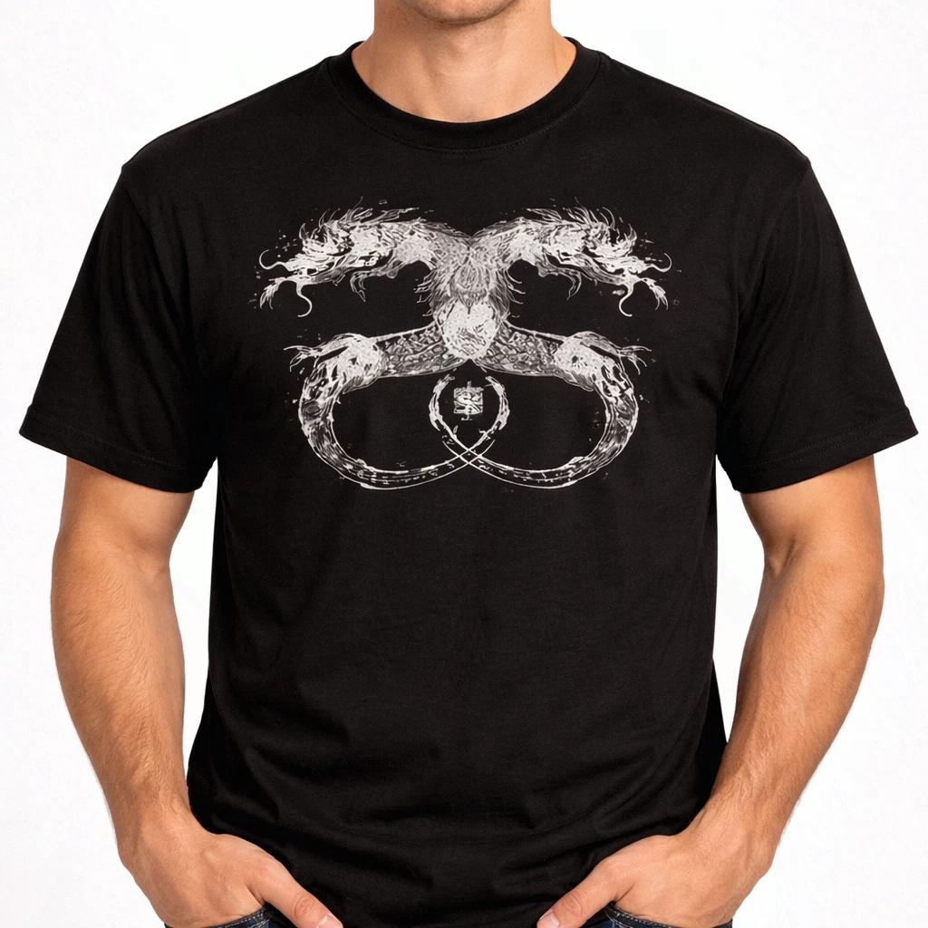 Vintage 90s Dragon Graphic T-Shirt Retro Streetwear Style Tee S-3XL XXL
