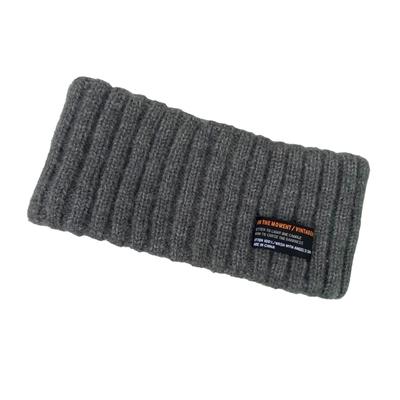 Lunari Knit Headband Wide Hair Gray Turban, Simple, Unisex, Headband, Accessory, Casual, (Gray)
