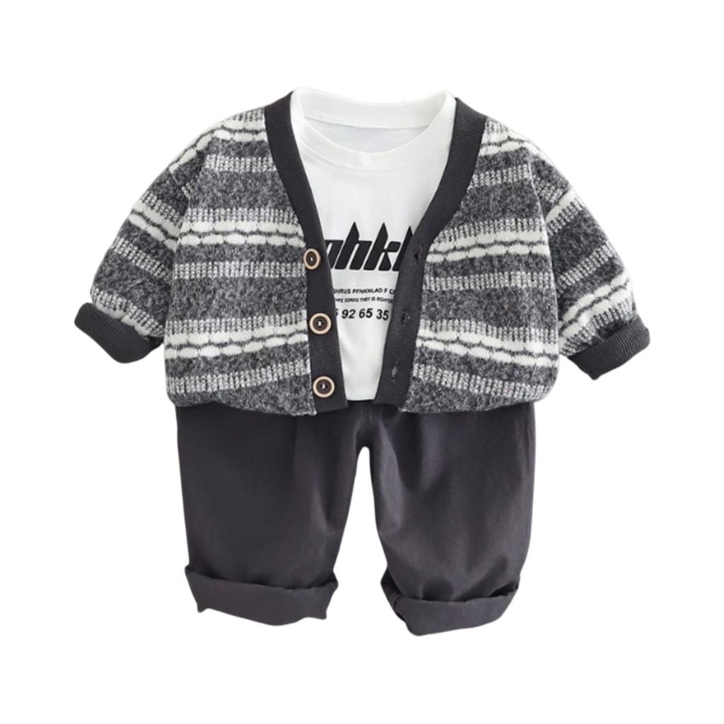 Uformelt langermet sett for barn, komfortable hverdagsantrekk