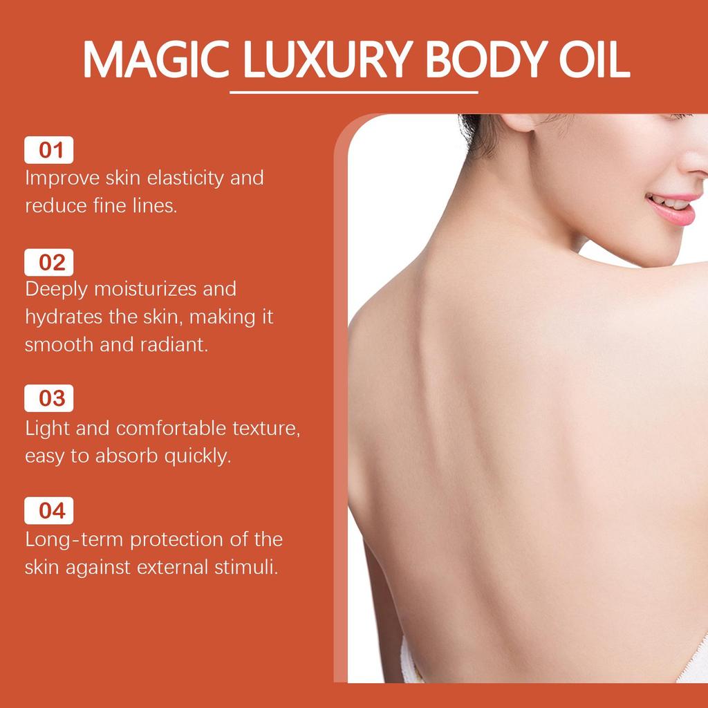 Firming Body Oil - Moisturize, Soften & Nourish Skin for Daily Massage Care