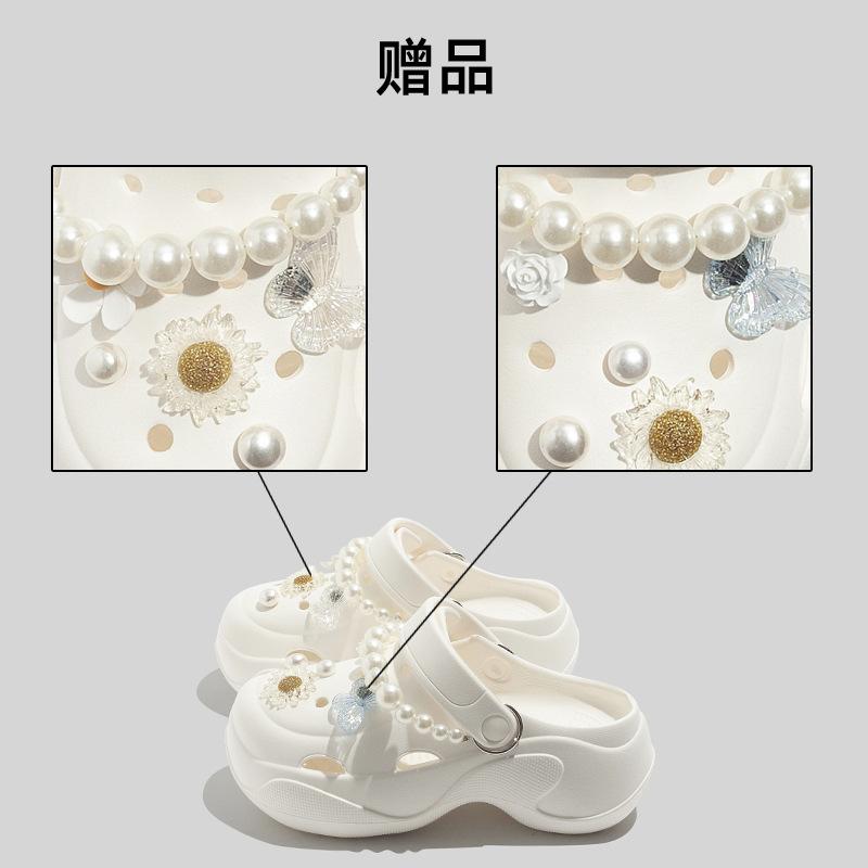 Round ball colored woven bubble shoelaces, casual shoes, slippers, hole shoes, flower shoes, breathable and non-slip soft soles