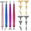6Pcs Alloy Point Drill Pen Heads Diamond Painting Pen Replacement Pen Heads Embroidery Cross Stitch DIY Crafts Nail Art Tool