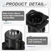 Uxcell 4-Piece Set XLR Male Jack Socket Microphone Adapter Panel Mount Connector for Mixer Power Amplifier Black