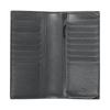 Gucci Ophidia Distressed Silver Metallic Canvas with Leather Trim Wallet Men's Gray with Black