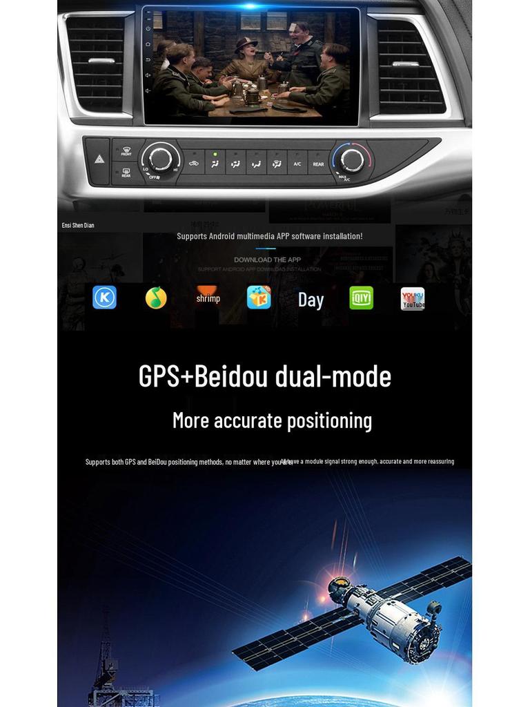 8-Inch Truck Dashcam Central Control: 24V Navigation & 360° Panoramic Reversing All-in-One System