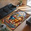 Valentine Love Theme Crystal Velvet Rug Personalized Custom Name Text Soft Floor Mat Home Decor