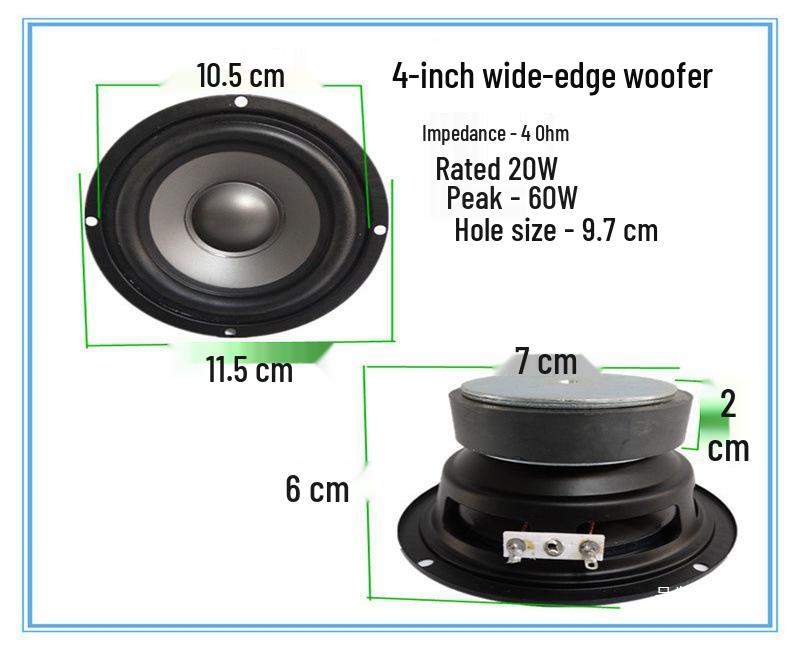 Aluminum Frame Full-range Speaker: 3" To 12" Sizes, Midrange & Heavy Bass