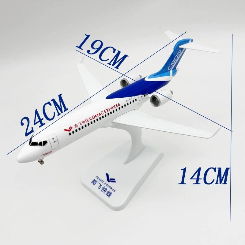 ARJ-21 Model Blue Plane 24cm C909 Airways Scale Aircraft Diecast Metal Alloy With Airplane Base Home Ornaments