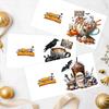 6PCS DIY Halloween Drink Diamond Art Greeting Cards for Halloween and Holidays