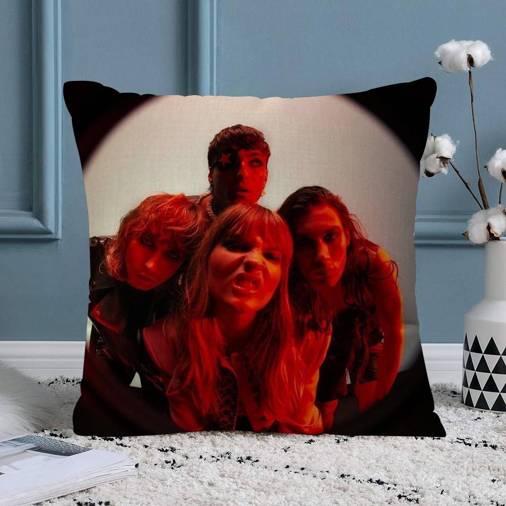 Rock Band MManeskinS Cushion Cover Pillowcase Upholstery Sofa Throw Pillow Home Decor Pillowcas