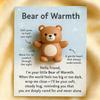 Pocket Friends of Hugs And Hope Mini Penguin Elephant Bear Highland Cow Ornament with Card Emotional Support Gift for Kids Women Men Loved Ones