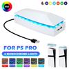 For PS5 Pro Top Cooling Fan with RGB LED Light Game Host Radiator Top Dust-proof Heat Dissipation Fan for PS5 Pro Game Console