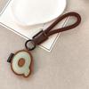 Exquisite Leather Keychain: 26 English Letters - Simple Couple Style Bag Charm, Ideal Small Gift