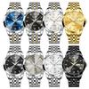 OLEVS Luxury Man Watch Solid Steel Strap Waterproof Men's Watches Fashion Rhombus Mirror Dual Calendar Quartz Wristwatches 9931