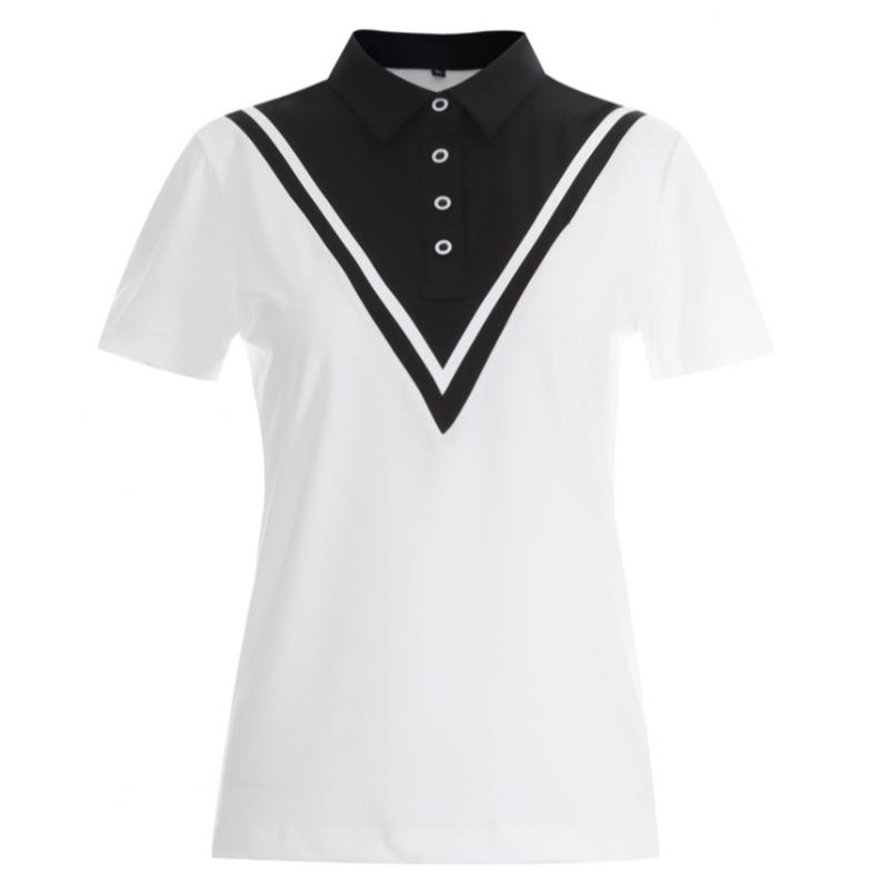 Shop Women S Collar Neck Cool Half SleeVe T ShirT V LiNe Ne wSh 615 Black