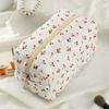 Schleifen-Karo-Kosmetiktasche für Damen, Aufbewahrungstasche für Servietten/Binden, Organizer-Tasche für Tampons/Lippenstift, Kosmetiktaschen für Frauen