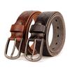 3.8CM Real Genuine Leather Cowhide Belt Fashion Cowskin Men Belt Alloy Pin Buckle Strap Wide Cinto Masculino Luxury Cummerbund