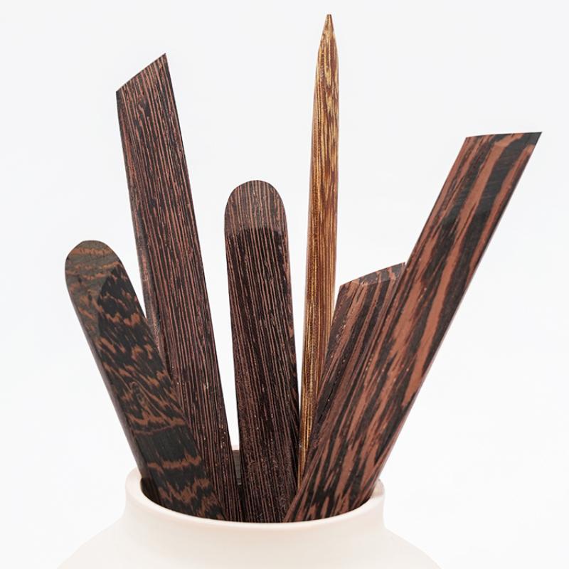 Chicken Wing Wood Clay Sculpture 5 Pcs Set Clay Soft Pottery Clay Sculpture Knife Polishing Pen Spatula Carving DIY Pottery Tool