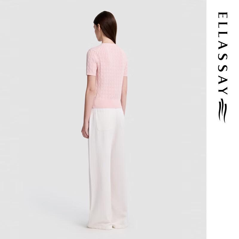 ELLASSAY Women's High-Waist Wide-Leg Cotton Blend Jeans
