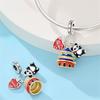 New Copper Panda Cow World-Famous Scenic Spots Charms Pendant Fit Original Bracelets Diy Jewelry Gift