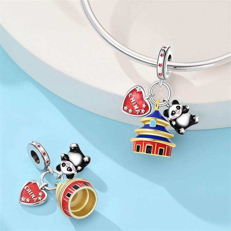 

Copper Metal Charm Bead Components Big Ben Clock in Beijing, London, China Bead Components Pendant Bead Component Compatible With Authentic Original