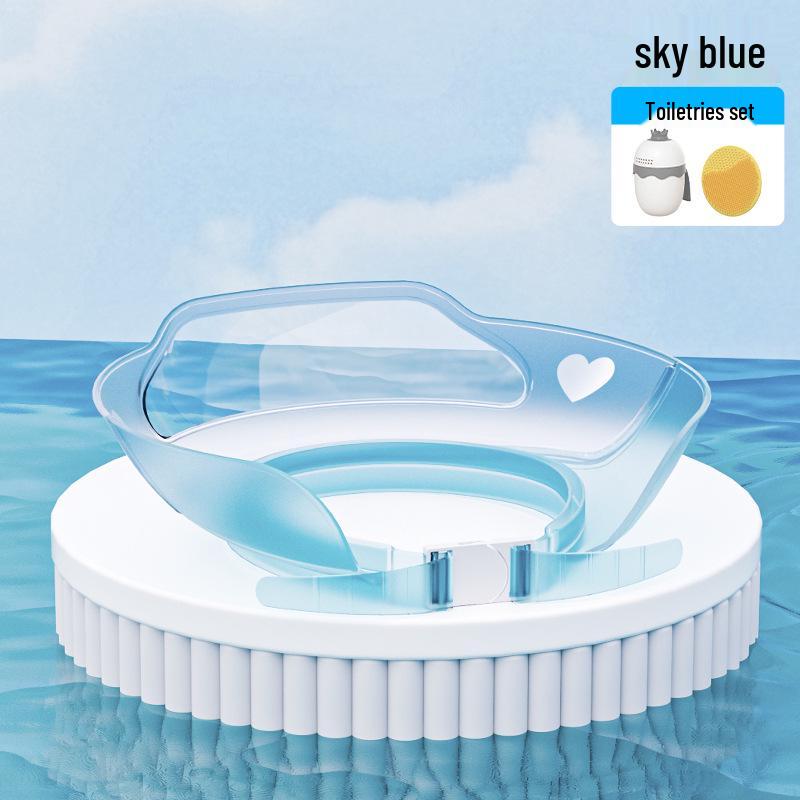 Children's Waterproof Cartoon Bath Cap with Ear Protection - Thickened Leak-Proof Double Layer Design