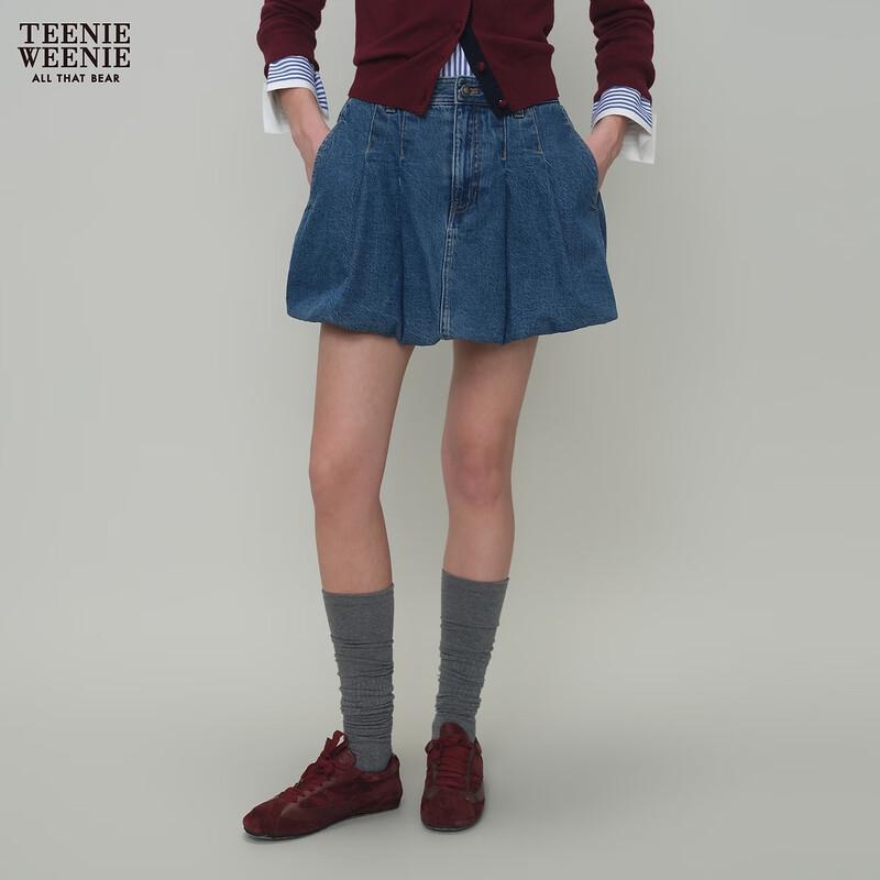 Teenie Weenie Little Bear Letter A-line Short Skirt