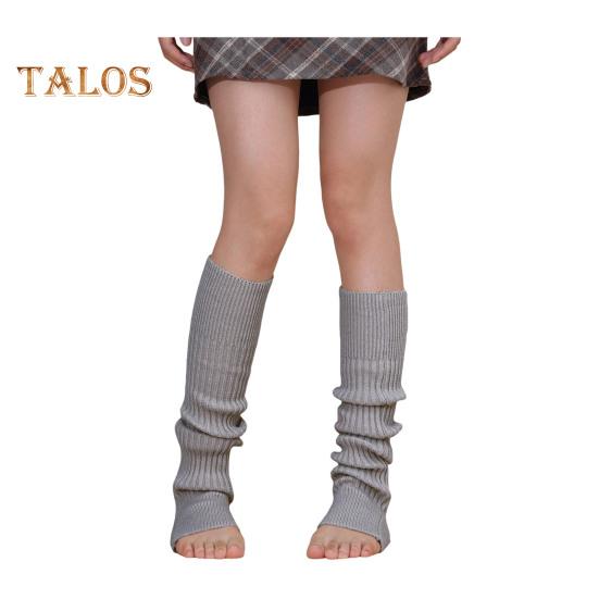 

1 пара зимних гетр, теплые ребристые трикотажные полоски, эластичные трикотажные носки до щиколотки с отверстием для пятки, аксессуары 80-х для вечеринок, спорта, йоги, танцев серый