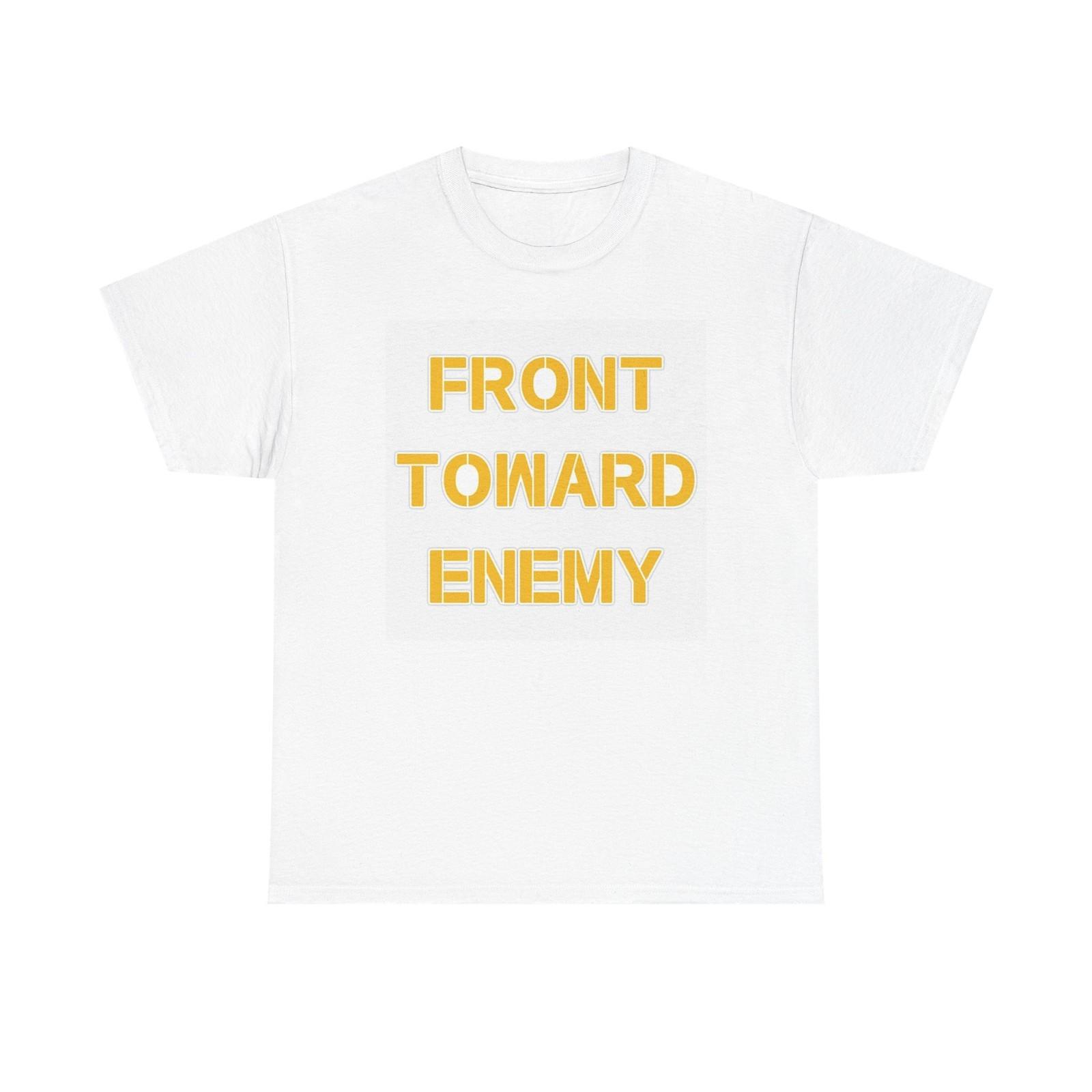 Front Toward Enemy Graphic T Shirt Retro Military Unisex Heavy Cotton Tee M
