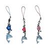 Unique Dolphin Egg Flower Charm Handmade Resin Beaded Keyring Handmade Bag Accessories For Daily Use